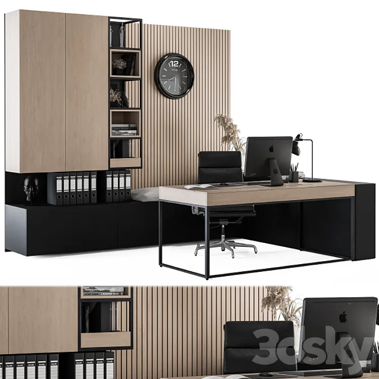 Office Furniture – Manager Set 11 3DS Max