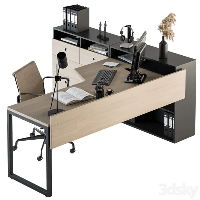 Office Furniture – Manager Set 16 3dsMax Model