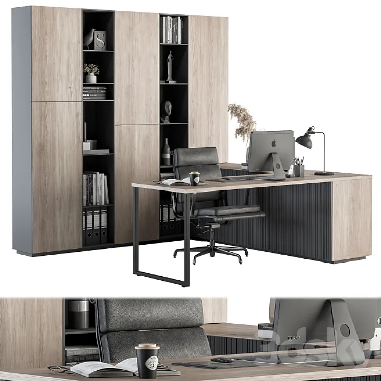 Office Furniture – Manager Set 19 3DS Max
