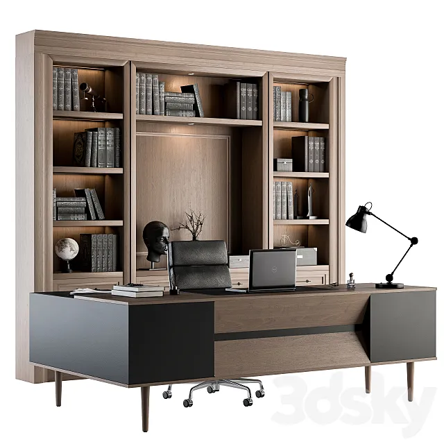 Office Furniture – Manager Set 20 3DSMax File