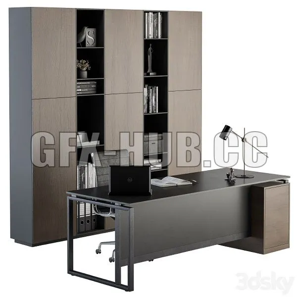 Office Furniture Manager Set 21 3dsMax Model
