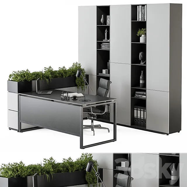 Office Furniture – Manager Set 23 3DS Max Model