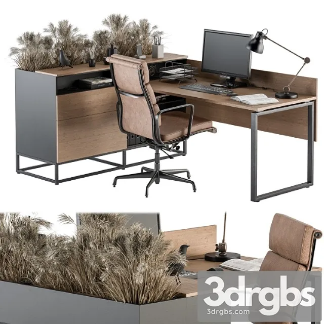 Office furniture – manager set 27 2 3dsmax Download