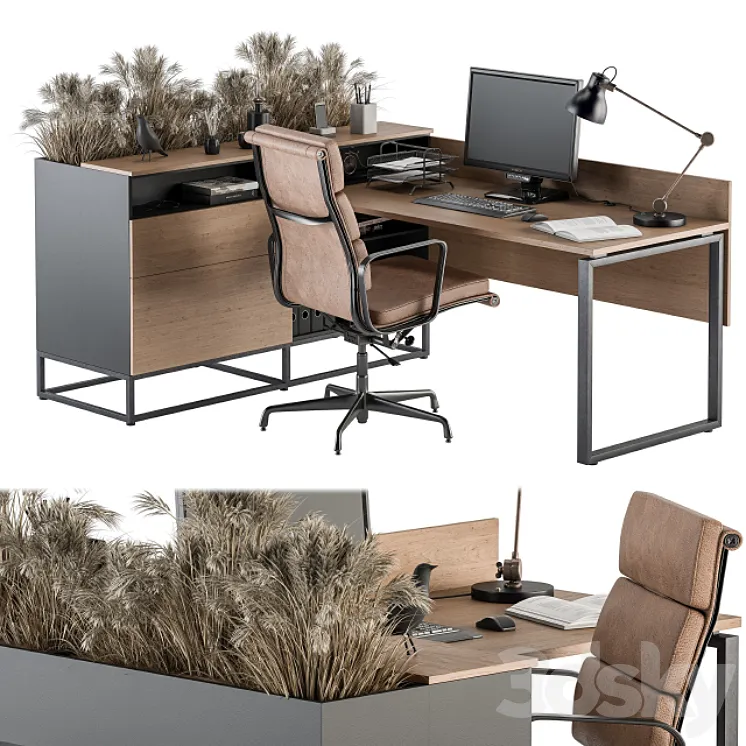 Office Furniture – Manager Set 27 3DS Max Model
