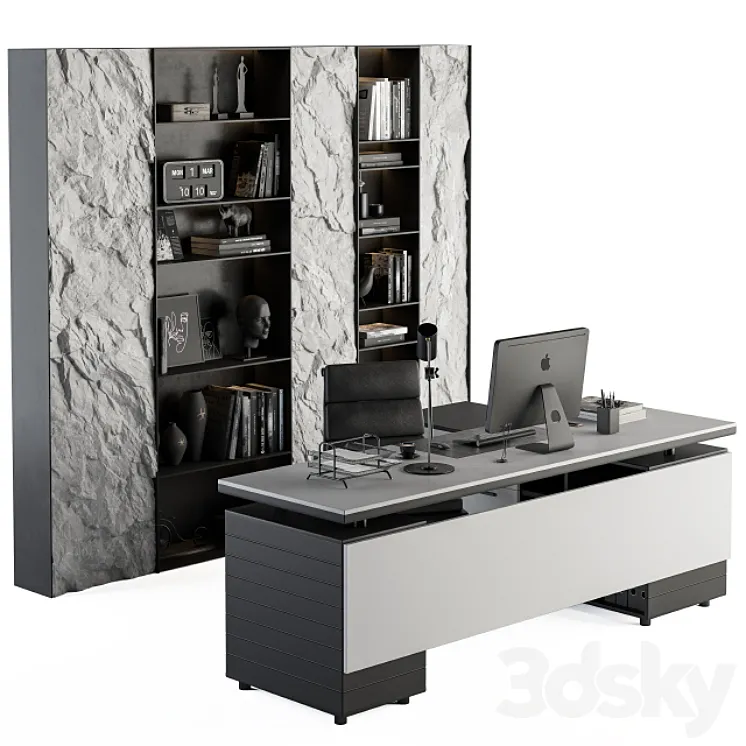 Office Furniture – Manager Set 36 3DS Max Model