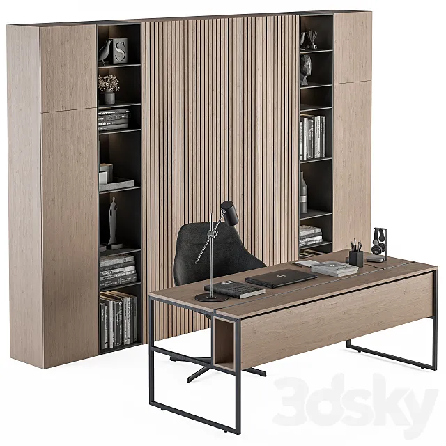 Office Furniture – Manager Set 37 3DSMax File