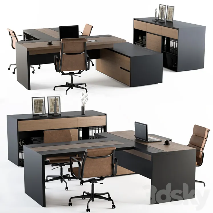 Office Furniture – Manager Set 3DS Max