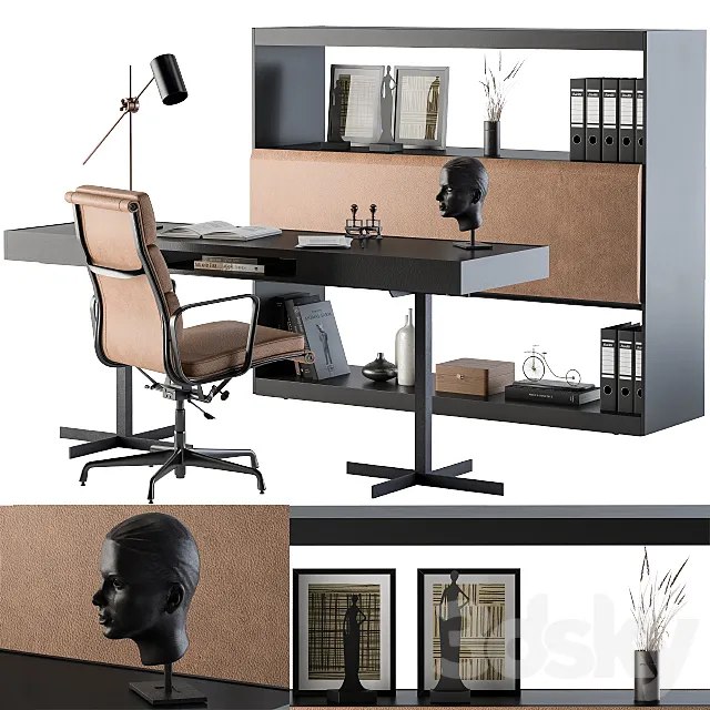 Office Furniture – Manager Set02 3DSMax File