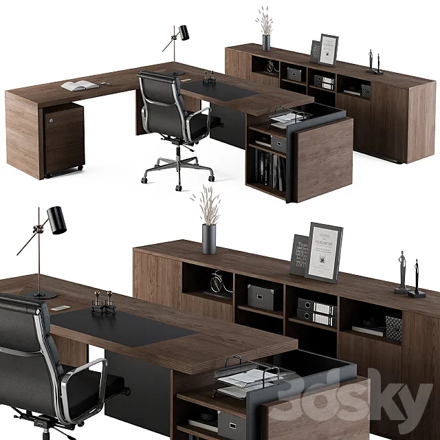 Office Furniture – Manager Set03 3DSMax File