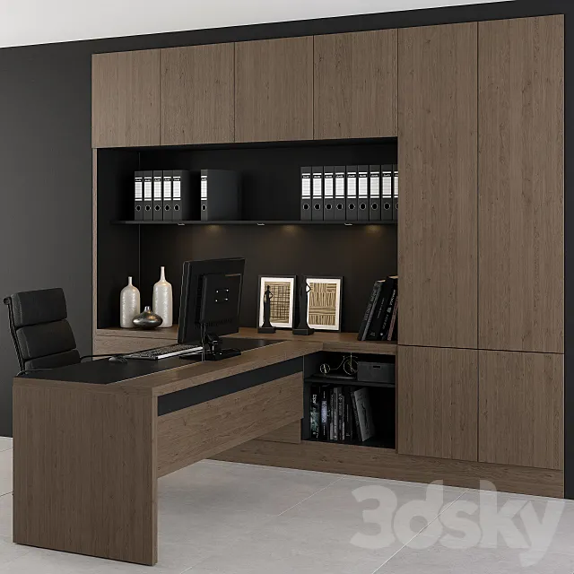 Office Furniture – personnel set 3DS Max Model