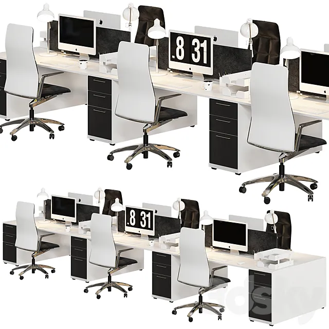 office furniture set 3DSMax File