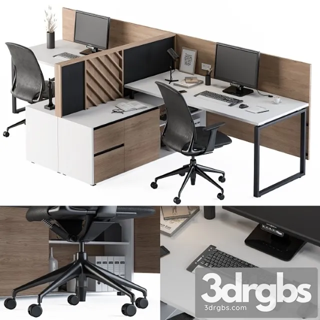 Office Furniture Work Table Set 3dsmax Download