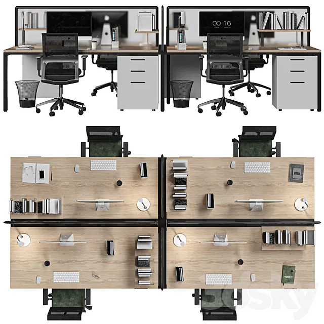 office set 3ds Max