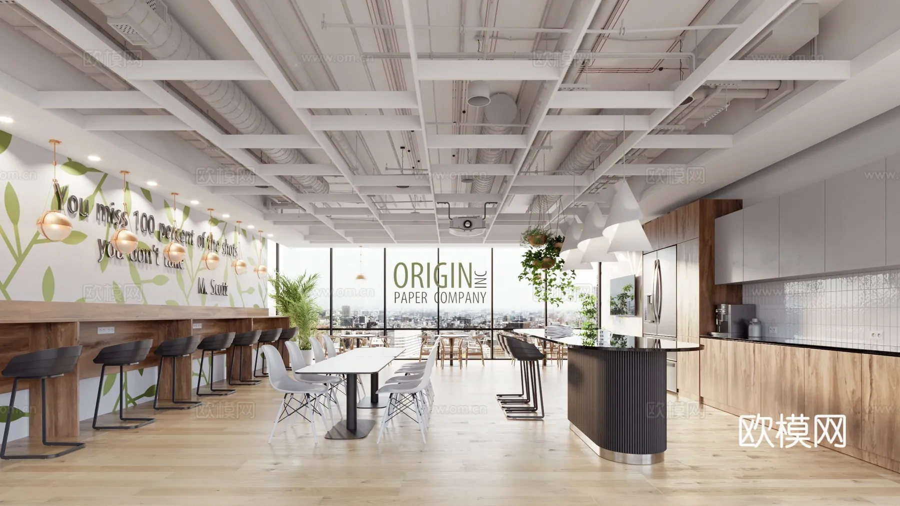 Office Space 3D Scenes – Office Room 3D Blocks – 054 – VRAY Render