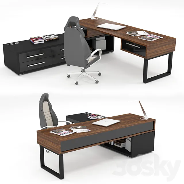Office table 3ds Max