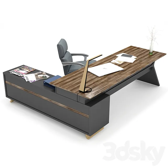 Office table 3DSMax File