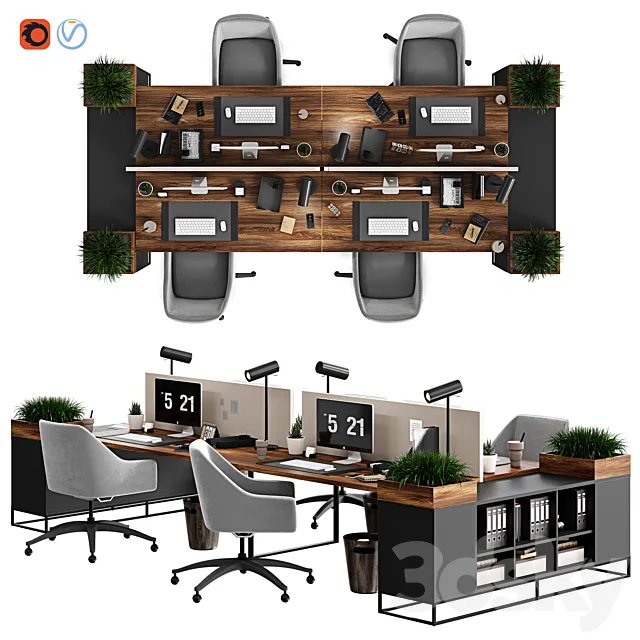 office_furniture-01 3DSMax File