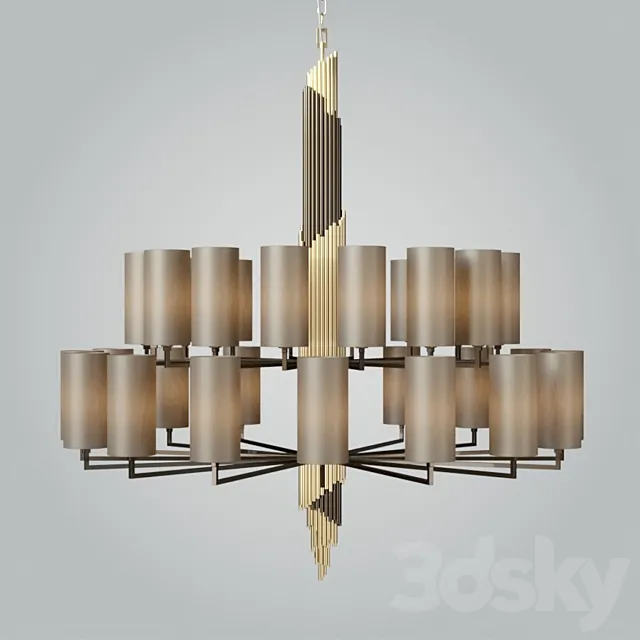 Officina Luce “SHINE” Chandelier – 2811 3DS Max Model