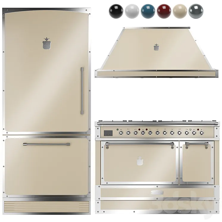 OFFICINE GULLO kitchen appliances 02 3DS Max