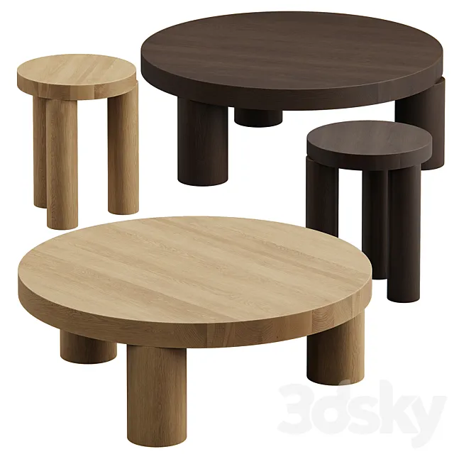 Offset Coffee&Side Tables By Resident Lighting 3ds Max