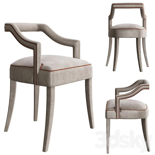 Oka dining chair bu Brabbu 3ds Max