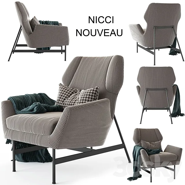 okha.nicci.nouveau.armchair 3DSMax File