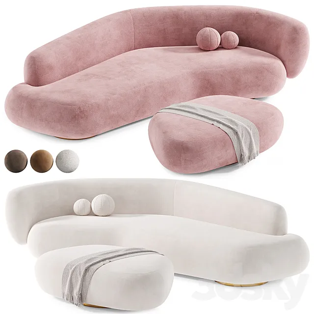 OKHA REPOSE Sofa Modern By Kookudesign 3DS Max Model