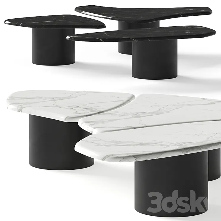 Okha Tectra Coffee Tables 3DS Max Model
