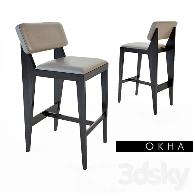 OKHA_CARLOTA Barstool 3ds Max