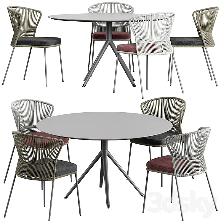 Ola Chair OTX Table 3DS Max Model
