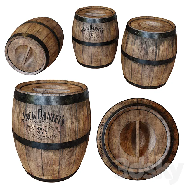 Old Barrel 3ds Max