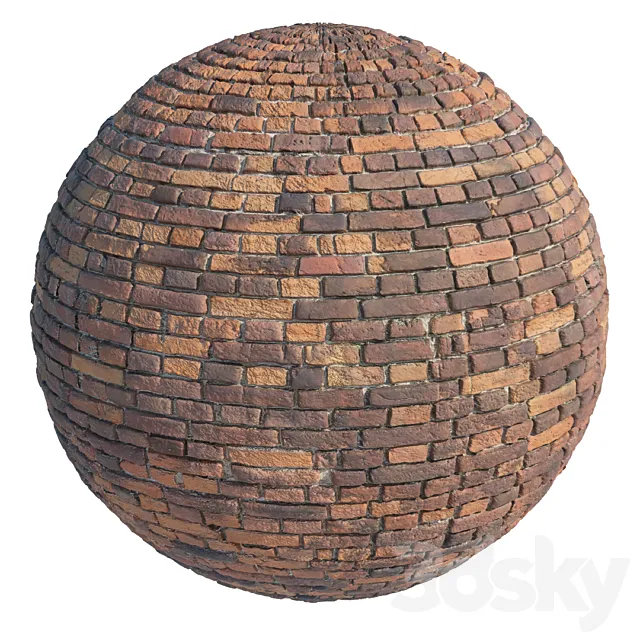 Old brick masonry 3ds Max