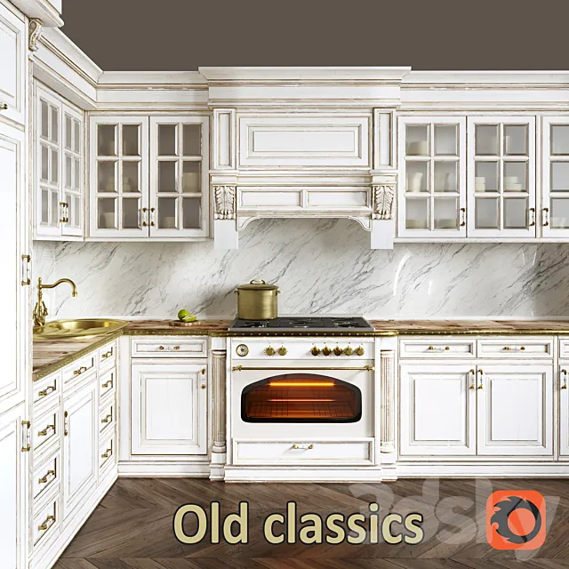 Old kitchen classics b19 3DSMax File