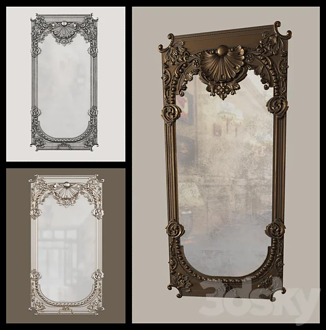 Old Mirror 3ds Max