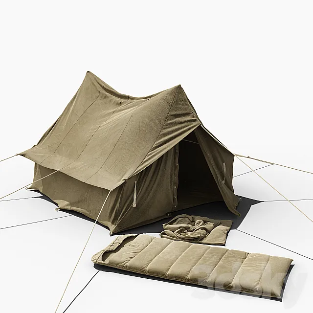 OLD TENT 3DS Max Model