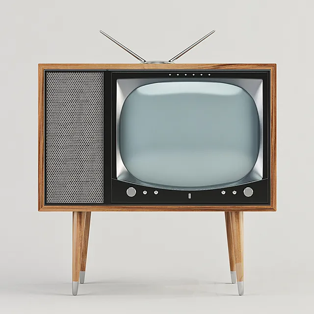 old vintage tv 3ds Max