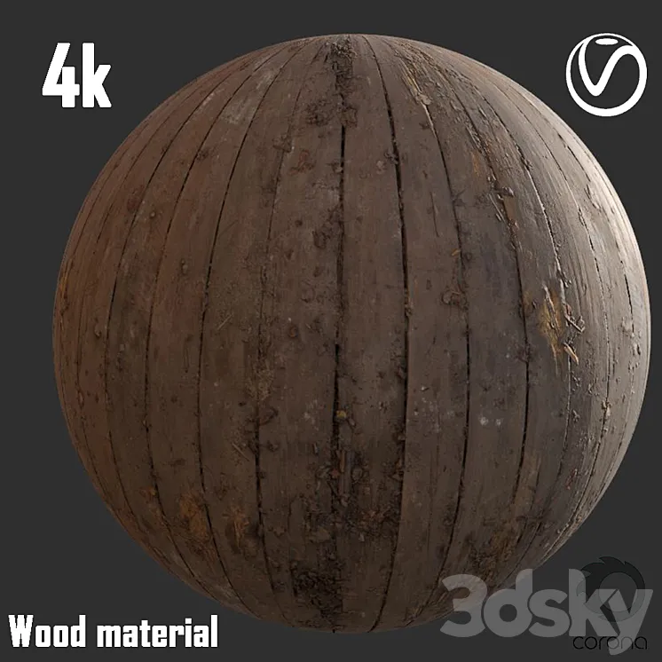 Old wood 3DS Max Model