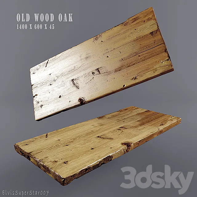 Old Wood Oac 3ds Max