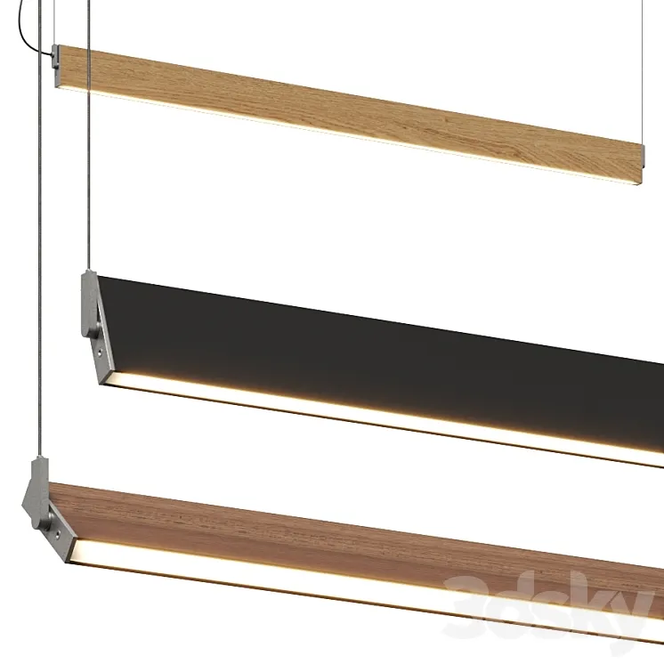 Ole Lighting Manolo Linear Pendant Lamp 3DS Max