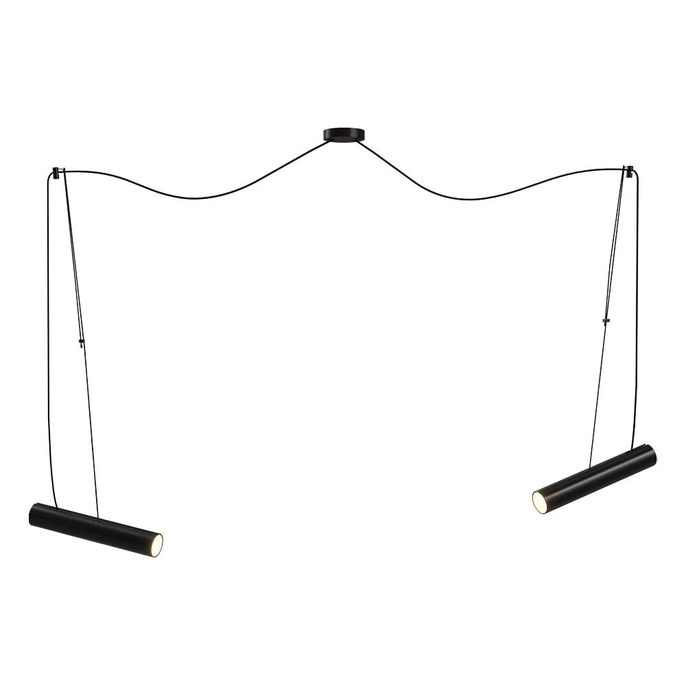 Ole lighting – Pendant lamp PEPO with 2 spotlights GU10 3ds Max