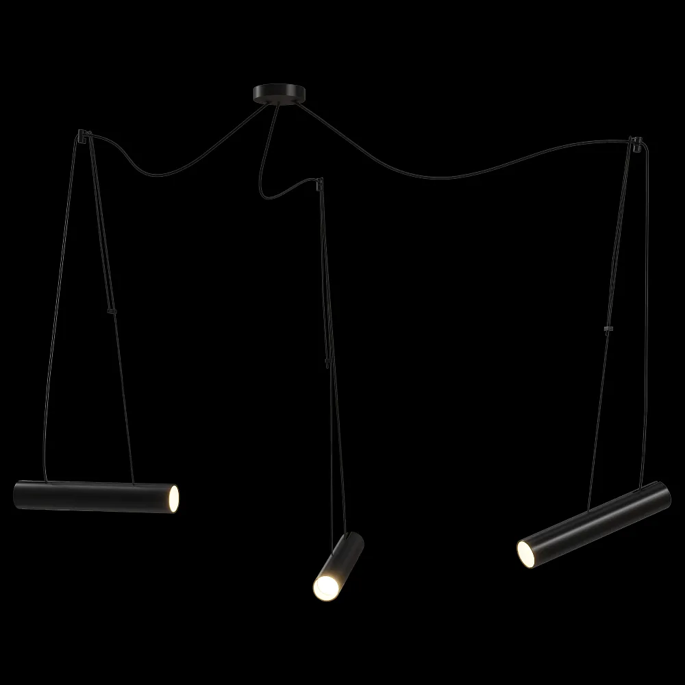 Ole lighting – Pendant lamp PEPO with 3 spotlights GU10 3ds Max