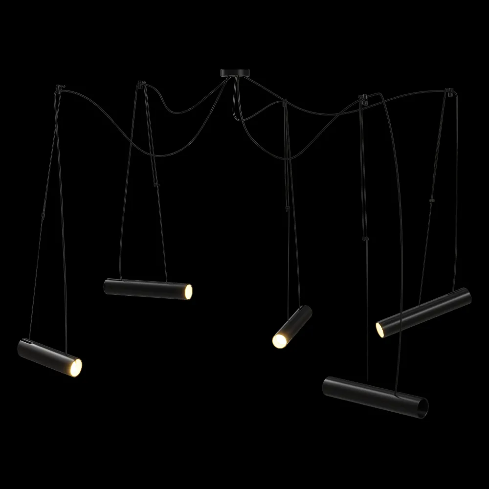 Ole lighting – Pendant lamp PEPO with 5 spotlights GU10 3ds Max