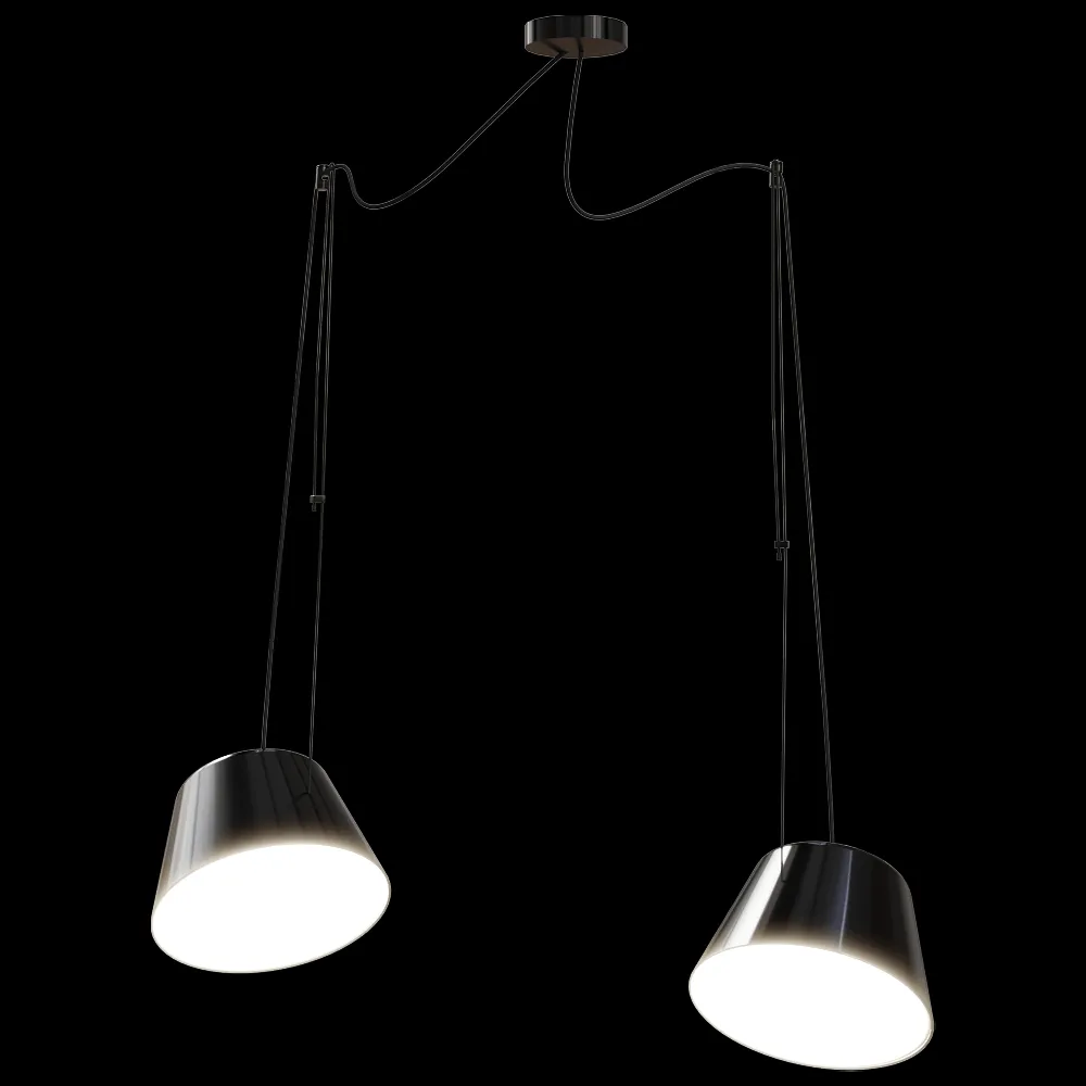 Ole lighting – Pendant lamp Sento – with 2 spotlights 3ds Max