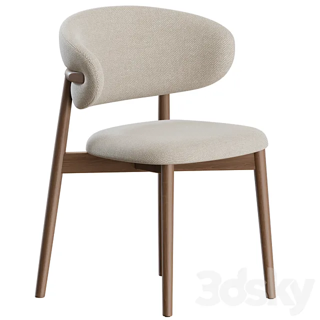 Oleandro Chair Wood by Calligaris 3DS Max Model