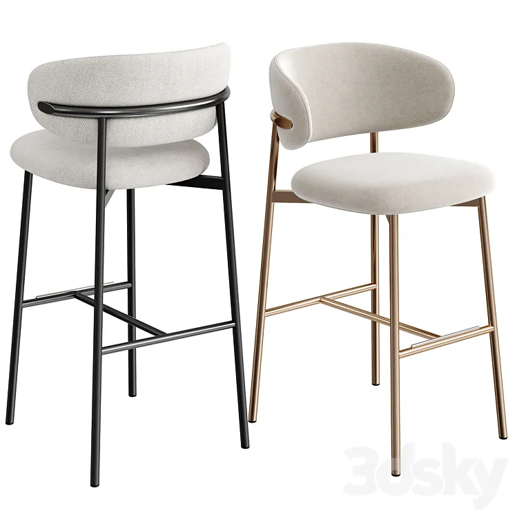 Oleandro stool by Calligaris 3DS Max