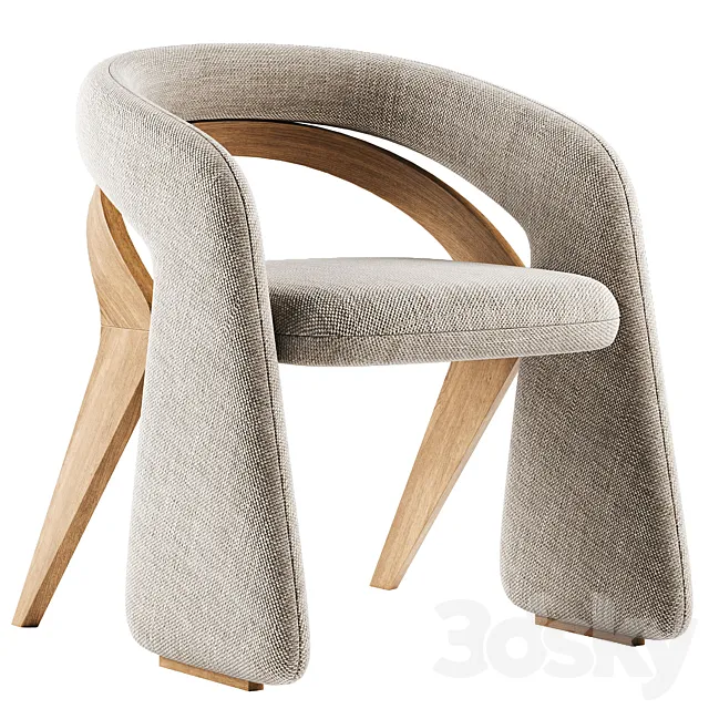 Olga dining chair 3ds Max