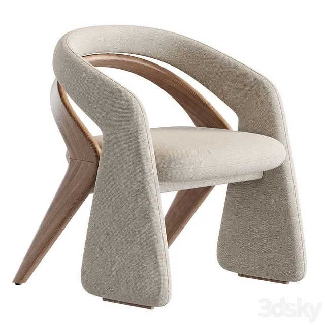 Olga Dining Chair by 1stdibs 3dsMax Model