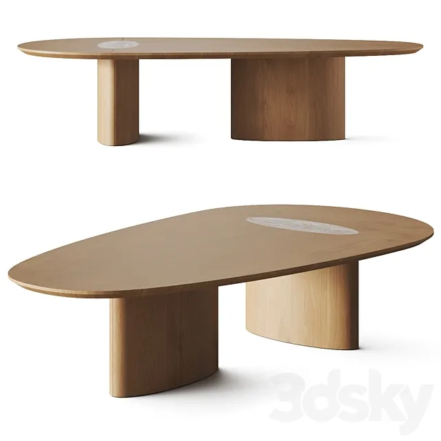 Olho Moveis Mesa De Tempo Organica Coffee Table 3ds Max