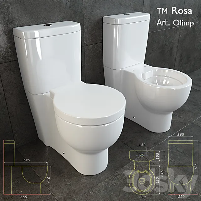 Olimp toilet 3DS Max Model