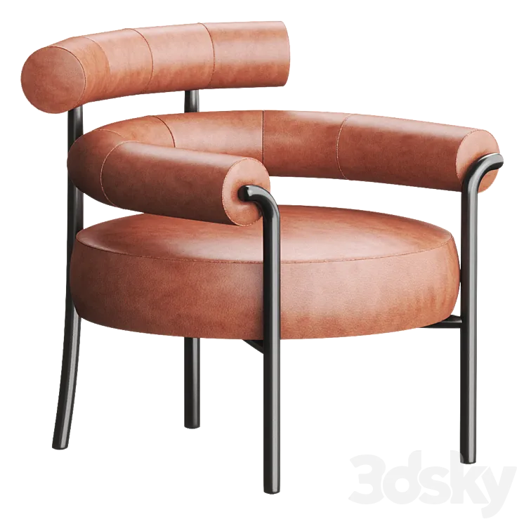 OLIO Leather armchair By DesignByThem 3DS Max Model